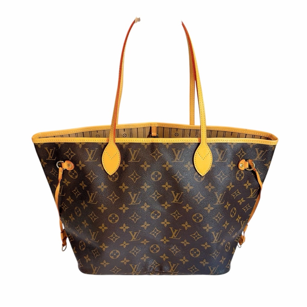 Louis Vuitton Monogram Neverfull Tote Bag in Brown & Vachetta MM